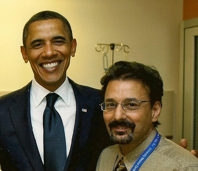 David with President Obama at UMC